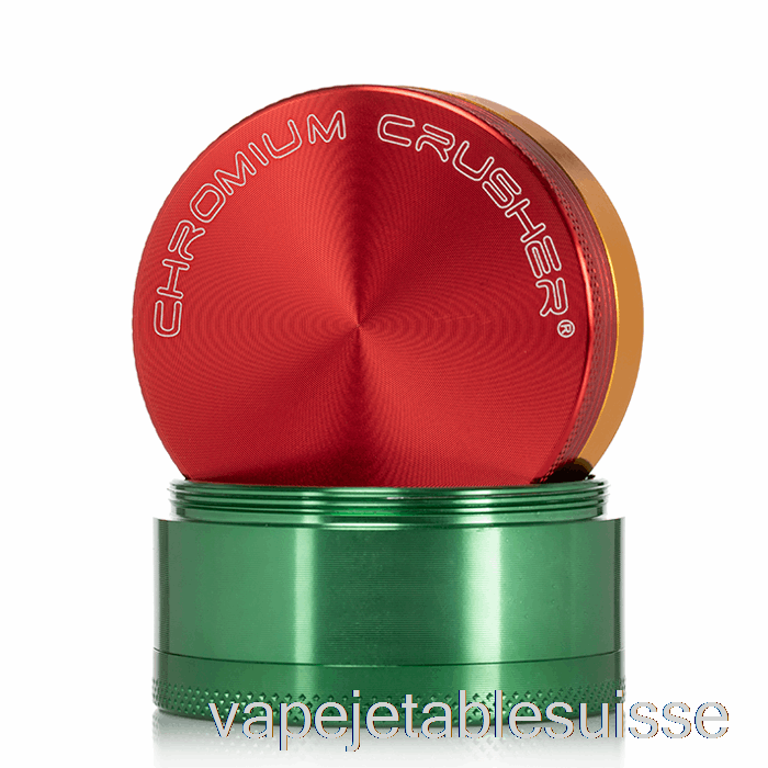 Vape Suisse Broyeur De Chrome 2,2 Pouces Broyeur 4 Pièces Rasta